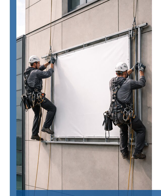 Монтаж наружной рекламной вывески в Артёме под ключ