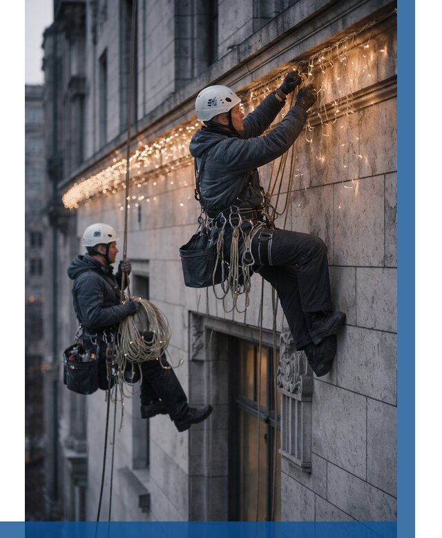 Монтаж новогодней иллюминации в Артёме от 8812 р. | ВЫСОТНИК-Арт