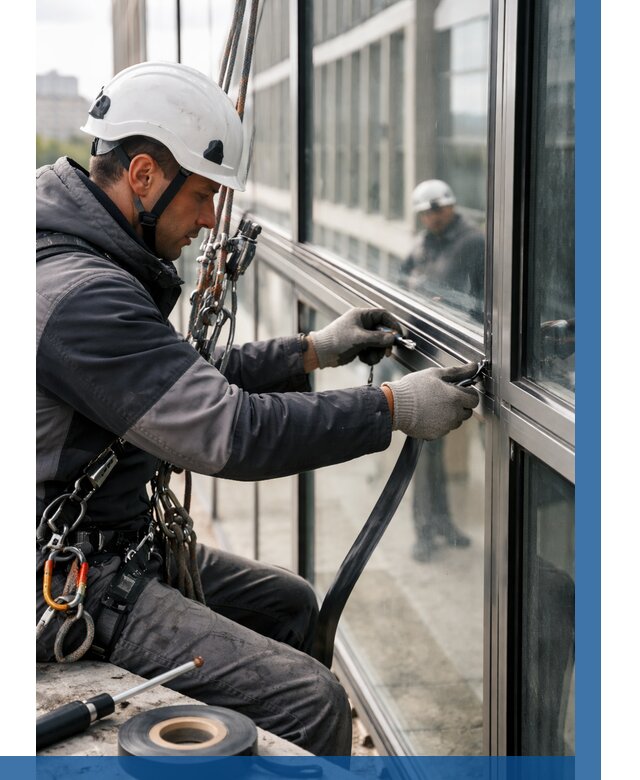 Ремонт витражных конструкций в Артёме от 3628 р. | ВЫСОТНИК-Арт