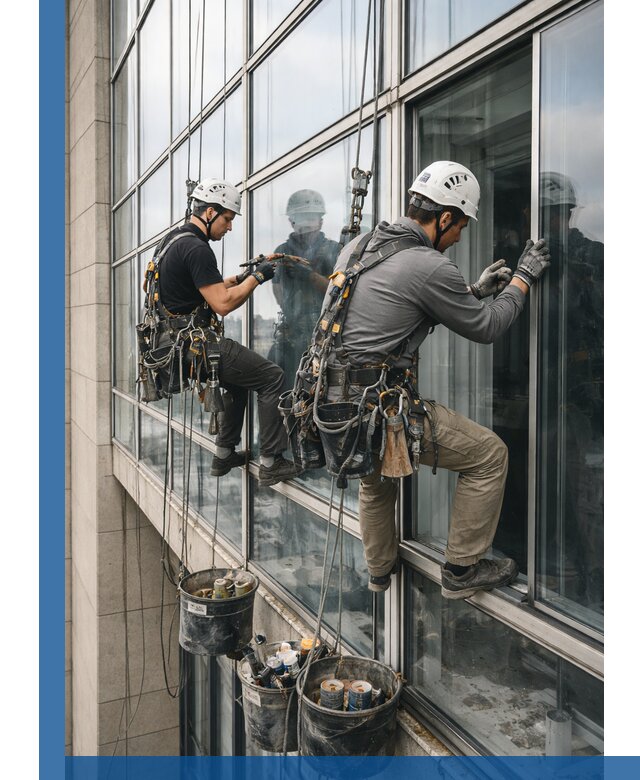 Ремонт витражных конструкций и фасадного остекления в Артёме