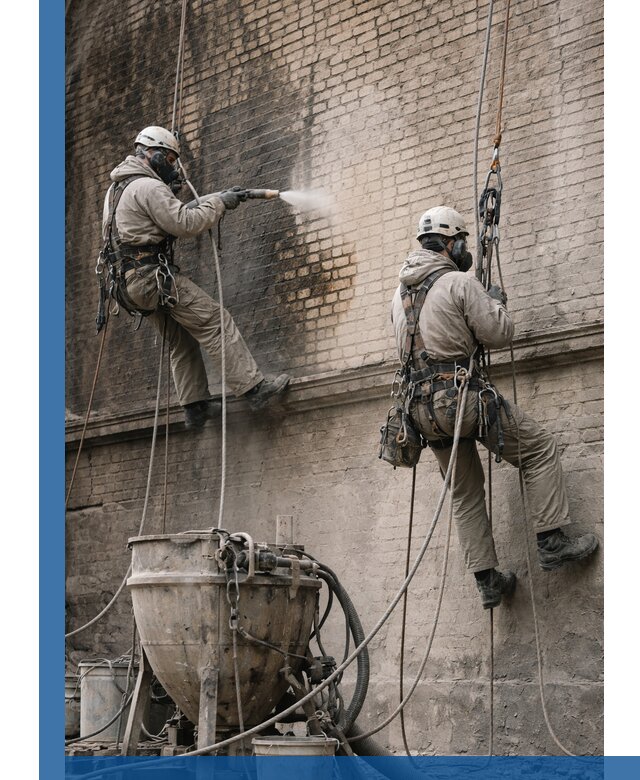 Пескоструйная очистка фасадов в Артёме профессионально