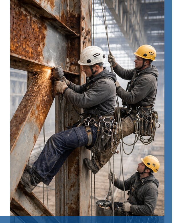 Зачистка металла от ржавчины в Артёме от 363 р. | ВЫСОТНИК-Арт