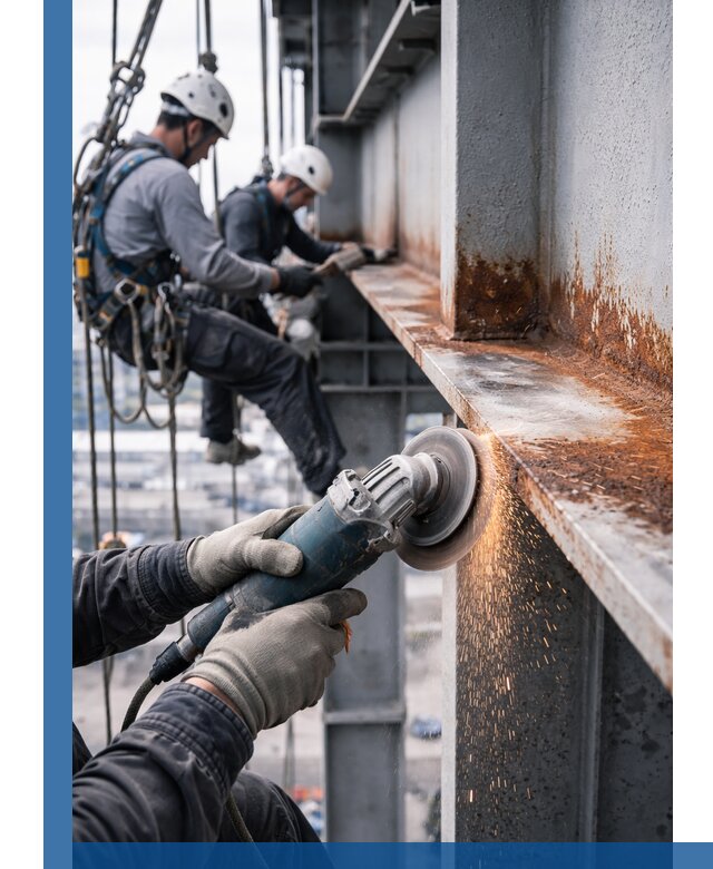 Зачистка металла от ржавчины и подготовка поверхностей в Артёме