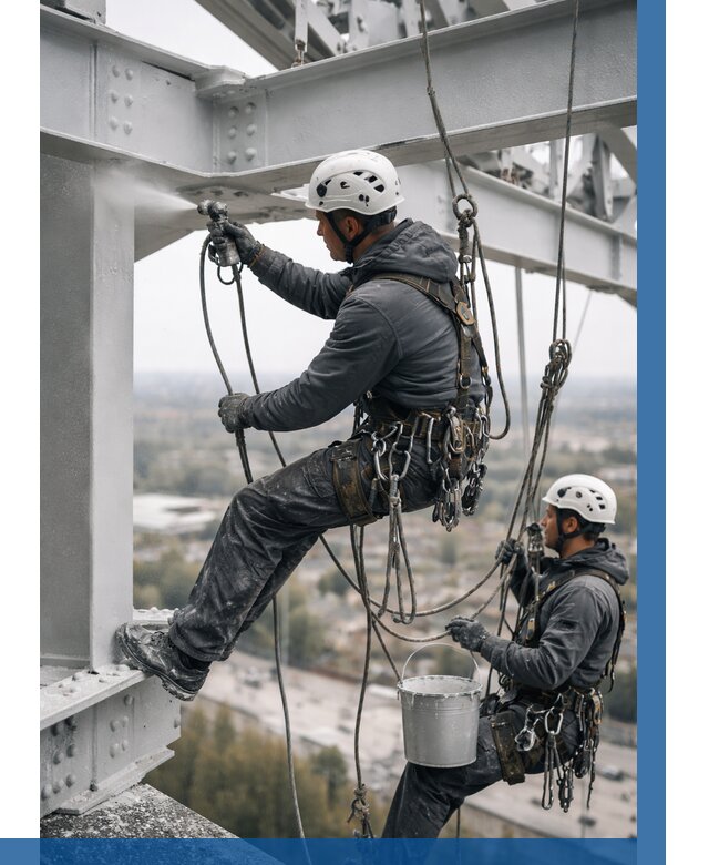 Покраска металлоконструкций на высоте в Артёме 363 р |ВЫСОТНИК-Арт