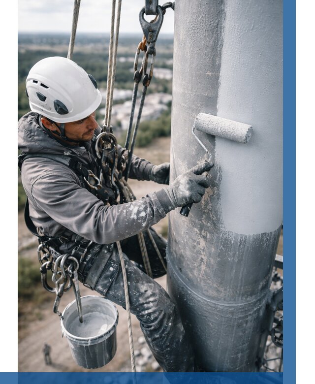 Покраска мачт связи под ключ в Артёме от 881 р. | ВЫСОТНИК-Арт