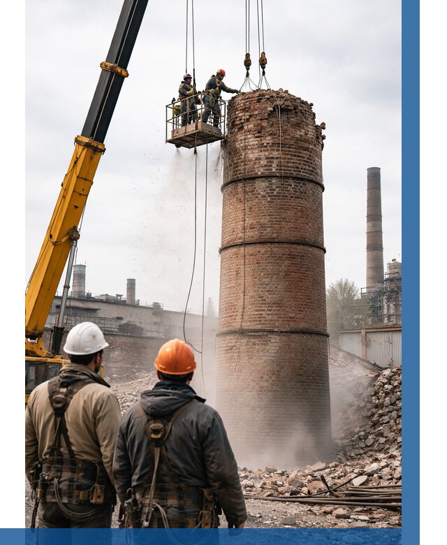 Демонтаж дымовой трубы в Артёме от 93303 р. | ВЫСОТНИК-Арт, смета