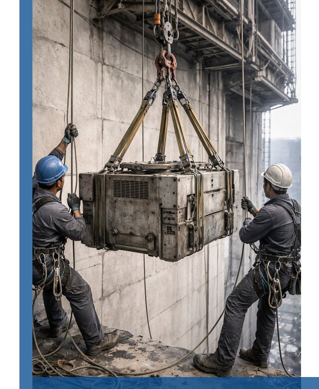 Такелажные работы на высоте, подъем и монтаж грузов в Артёме