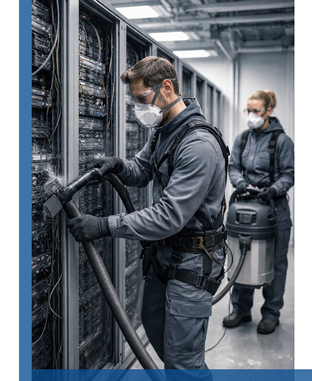 Обеспыливание серверной комнаты в Артёме, профессиональная очистка