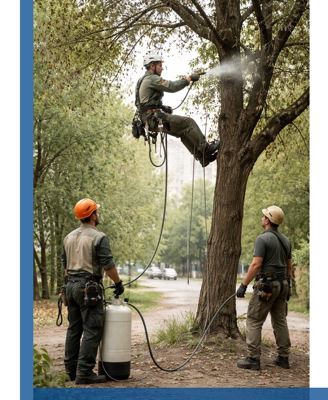 Обработка деревьев от вредителей в Артёме профессиональная защита