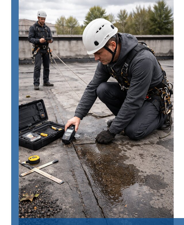 Обследование кровли на протечки и выявление дефектов в Артёме